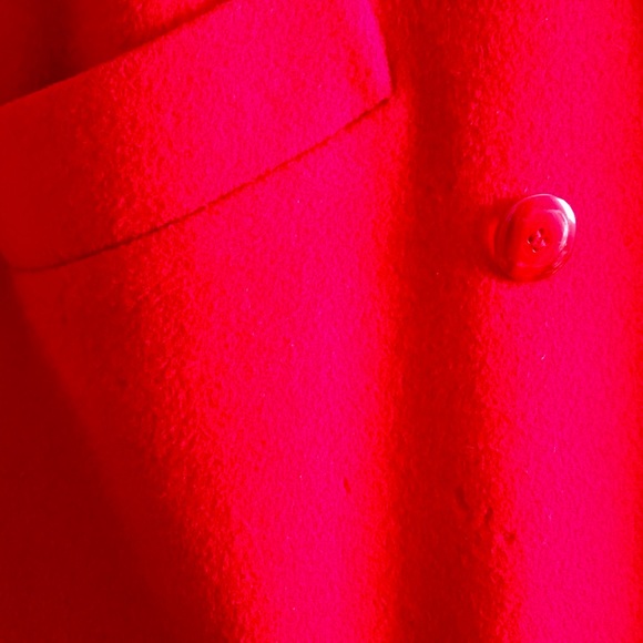 Kristen Blake 100% Merino Wool Long Vintage Coat. Shabby Chic double-breasted 2P - Picture 7 of 10